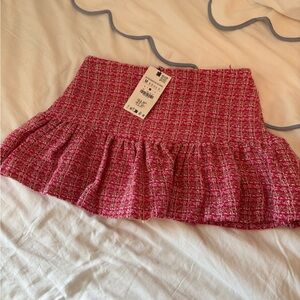 Zara Tweed Mini Skort